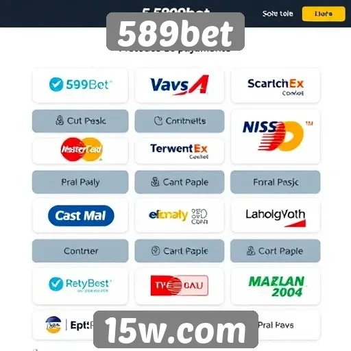 Métodos de pagamento suportados pelo 589bet